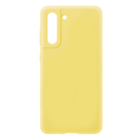 Capa de Silicone Macio para Samsung Galaxy S21 Plus Amarelo